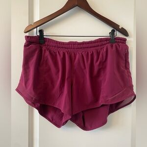 Maroon/Wine Lululemon Athletic Shorts